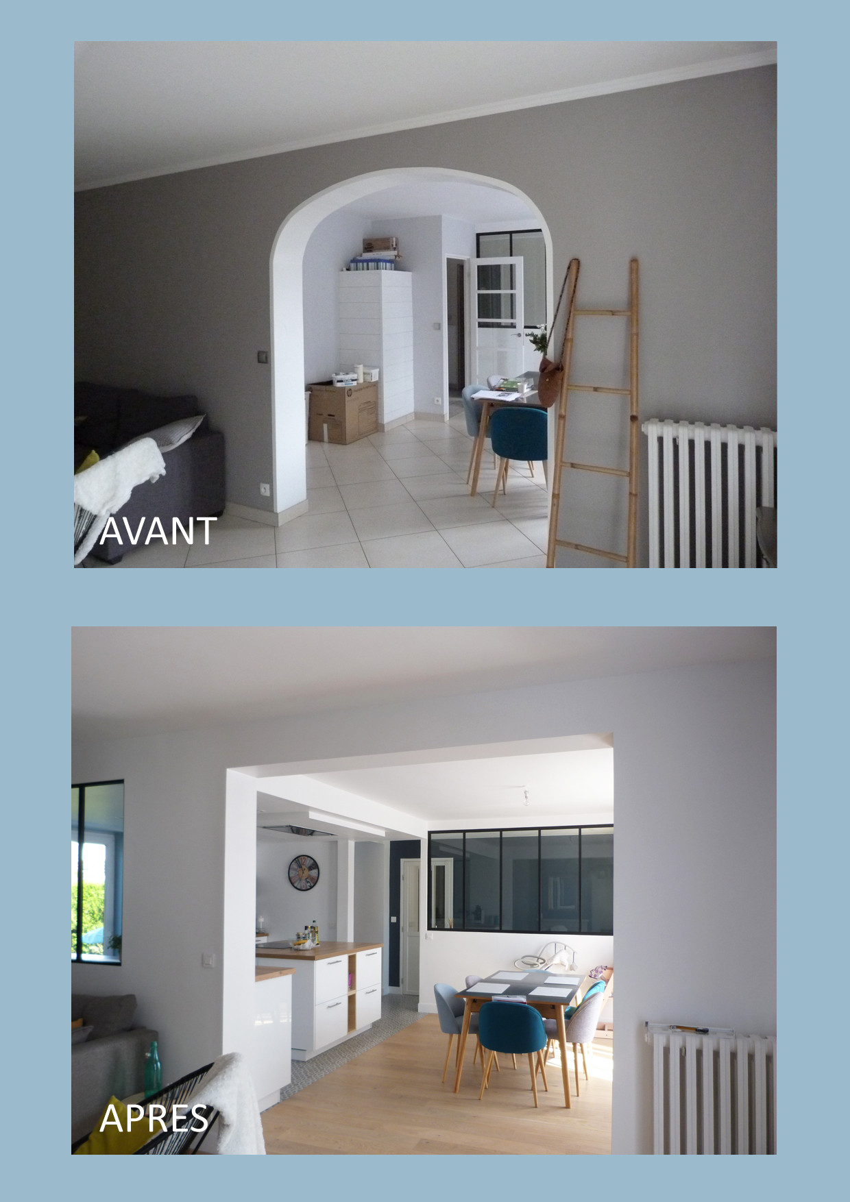 Réaménagement d'un rez-de-chaussée d'une maison individuelle