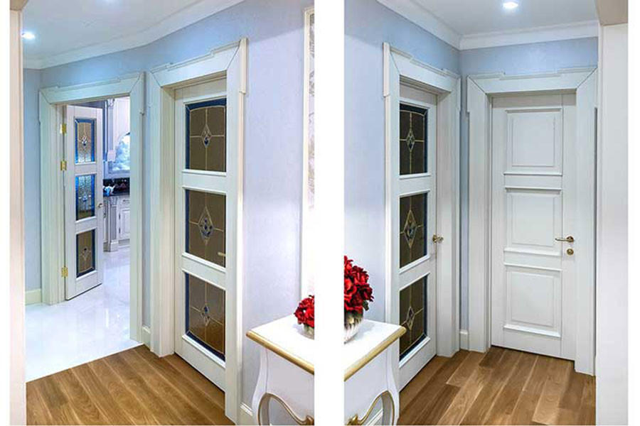 Окрашенные двери