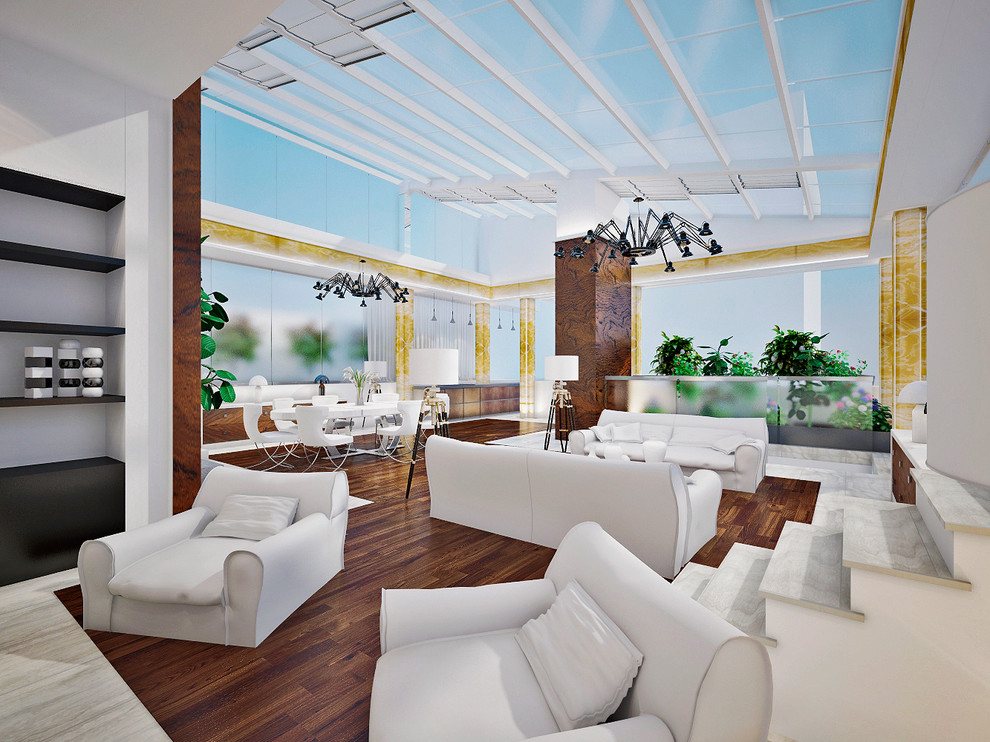 Проект 79 - Интерьер двухуровневой квартиры (4 вариант)