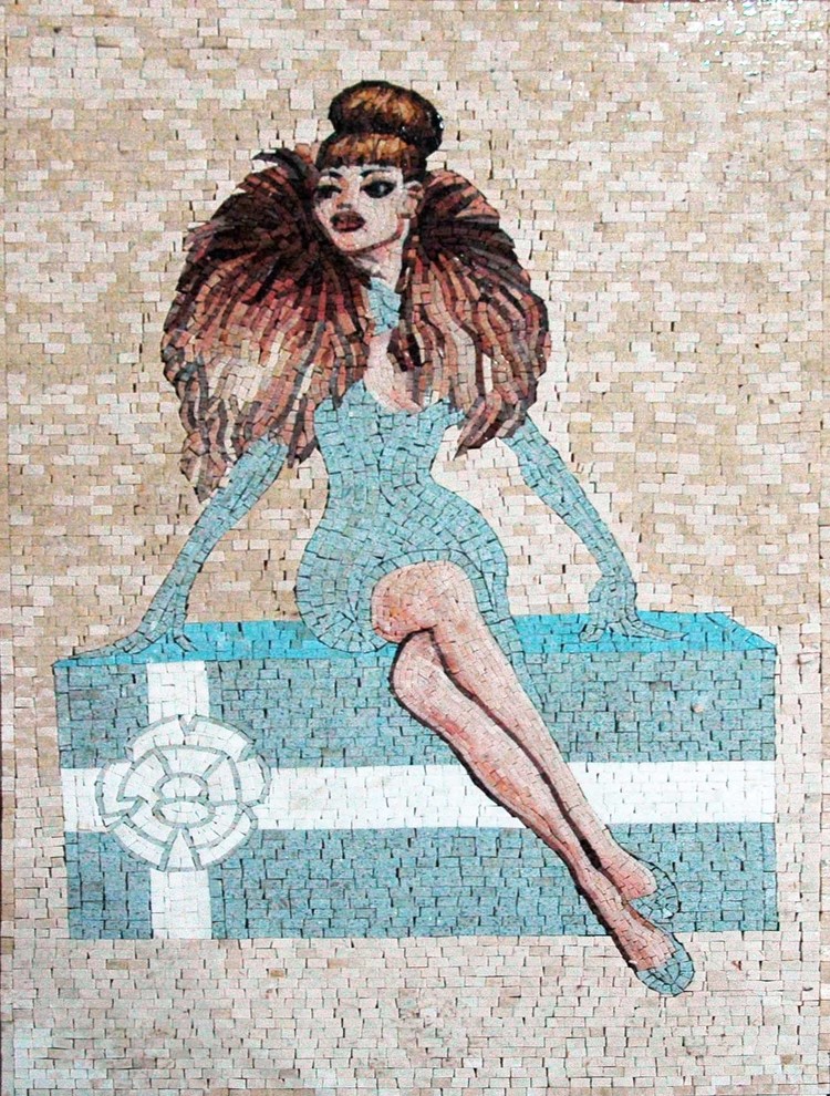 Mosaic Illustration Mosaic Marble, 44"x59"