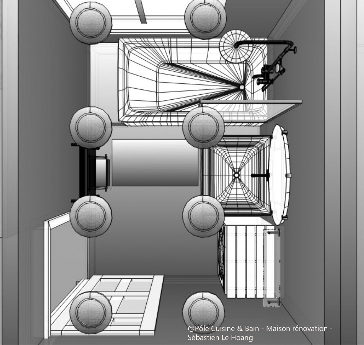 SALLE D'EAU: Rénovation complète de 1960 à 2021