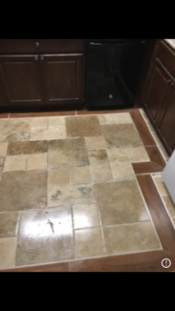 Travertine Kitchen Floor