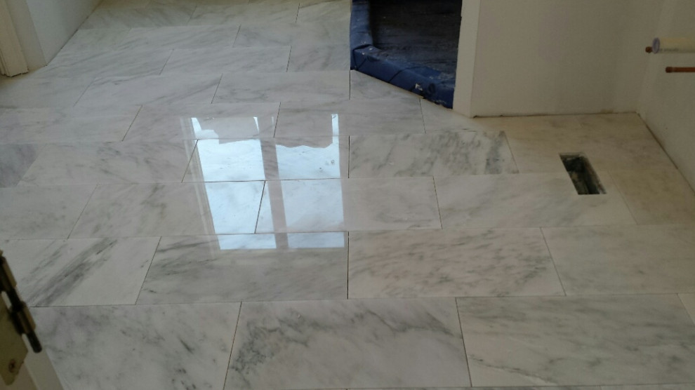 MASTER BATH CARRARA MARBLE