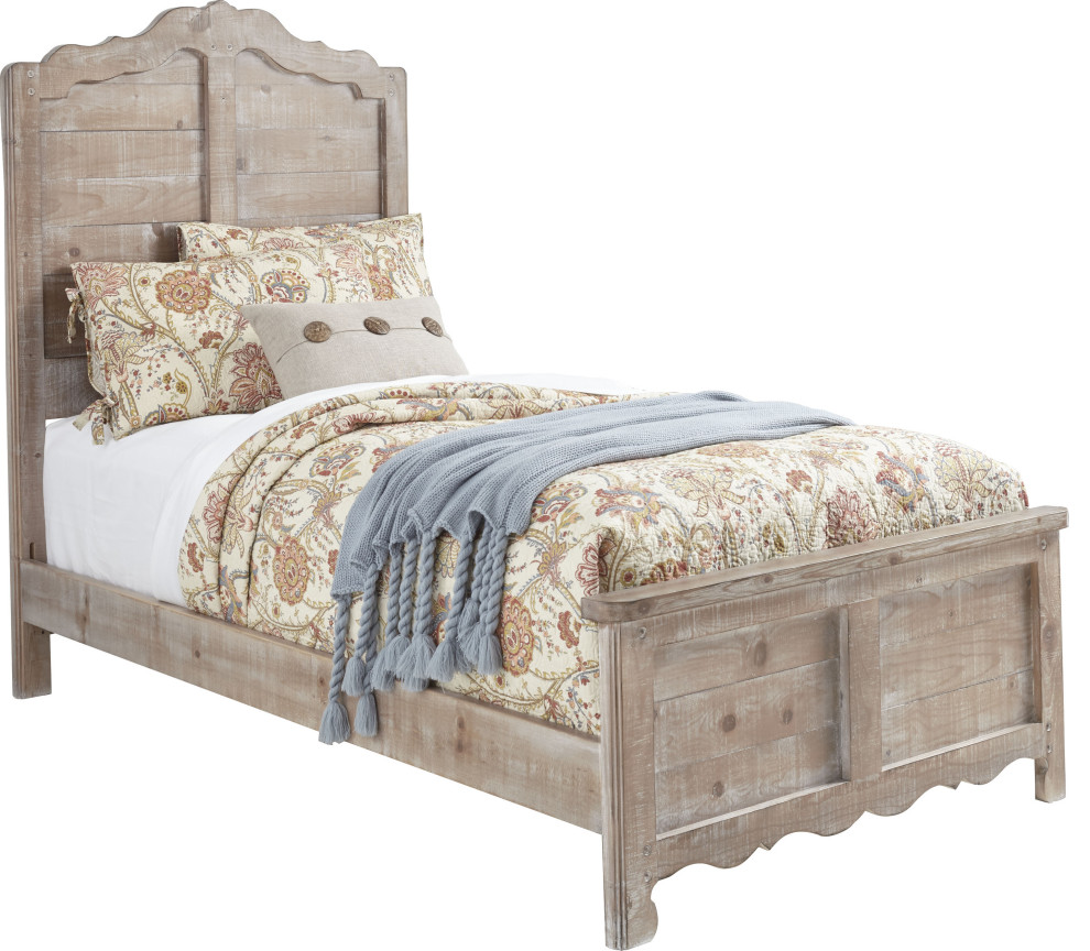 Chatsworth Complete Panel Bed, Twin French Country Platform Beds