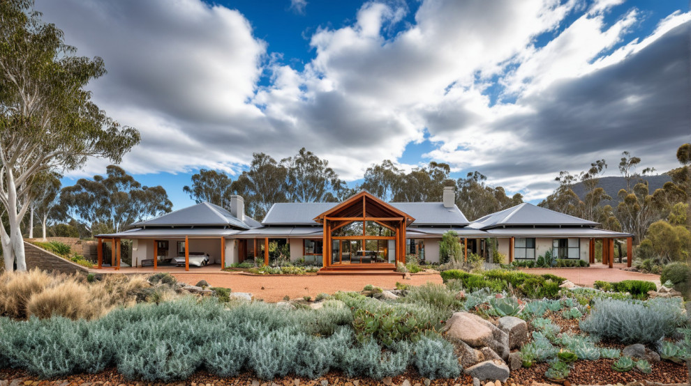 Contemporary exterior.