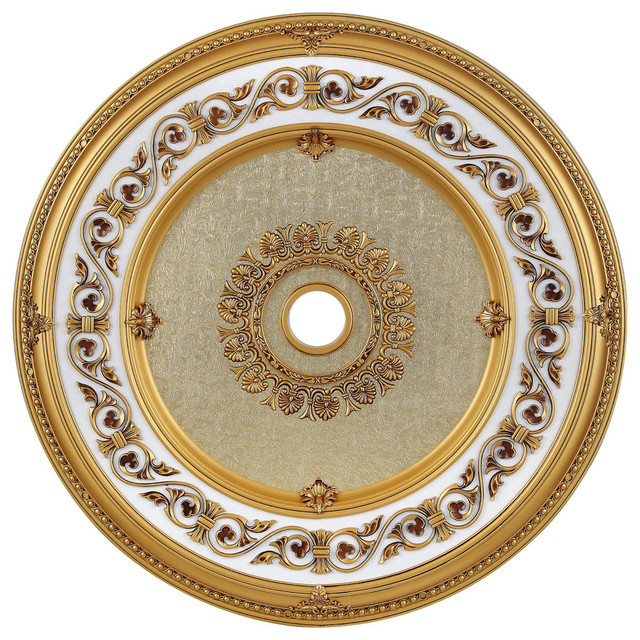 43 Ceiling Medallion French Gold Traditional Ceiling