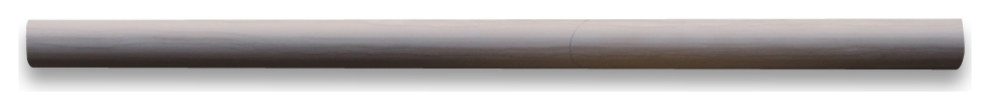 Athens Grey Marble Bullnose Pencil Liner Tile 5/8x12 Honed Haisa Dark, 1 piece