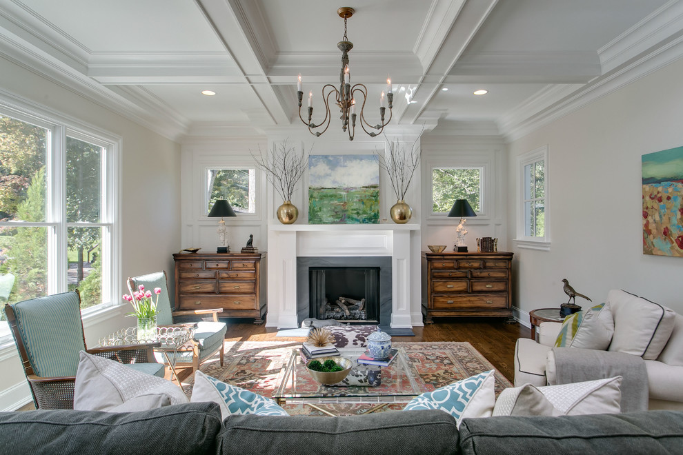 2015 Parade House Traditional Living Room Raleigh by DJF