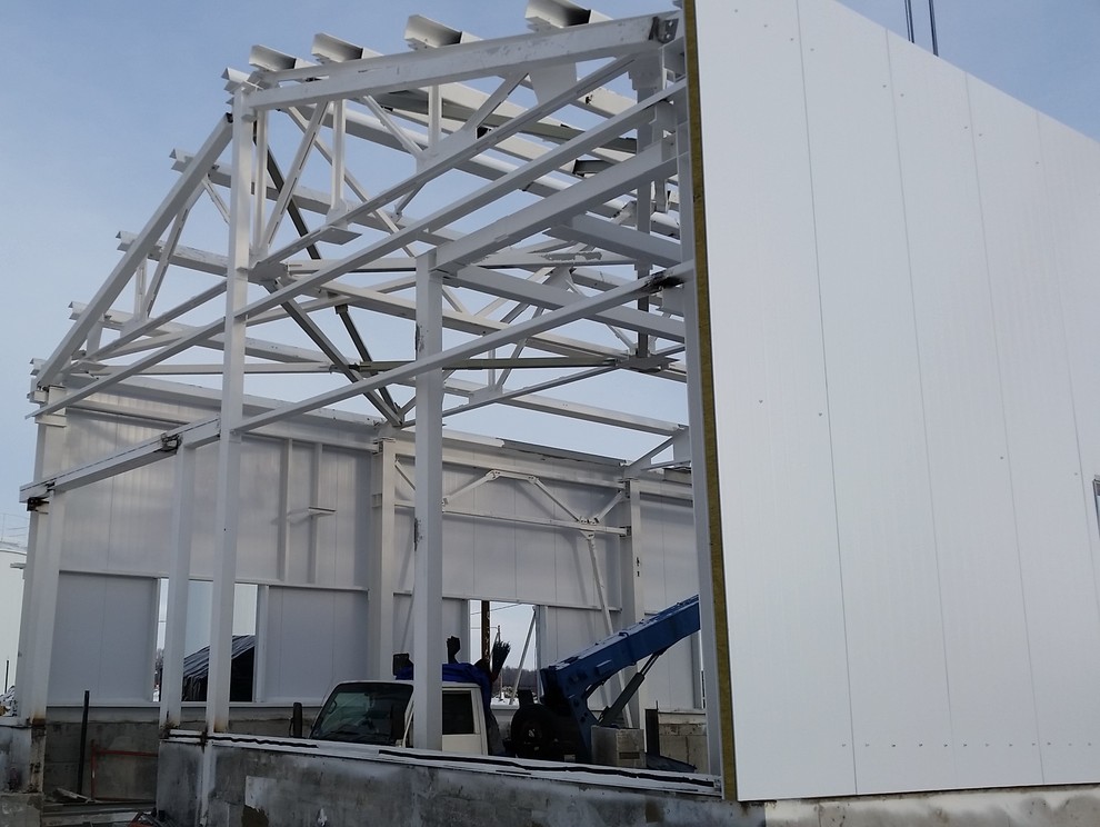 Строительство комплекса производственных зданий на территории завода