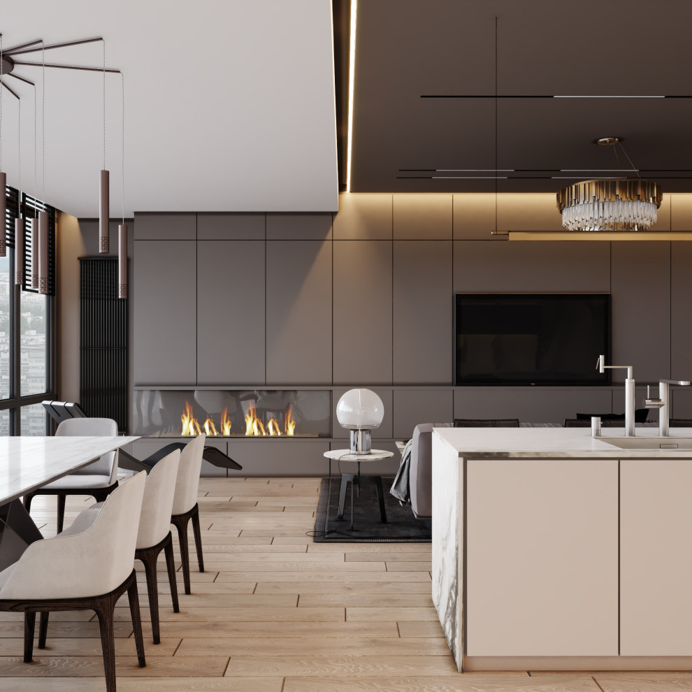 Дизайн интерьера квартиры 120 кв.м. в ЖК "Плазма"