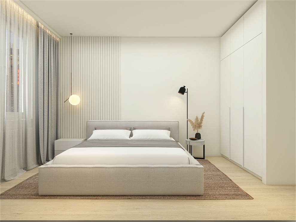 Минималистичная квартира 91м2 в Москве для семьи с двумя детьми