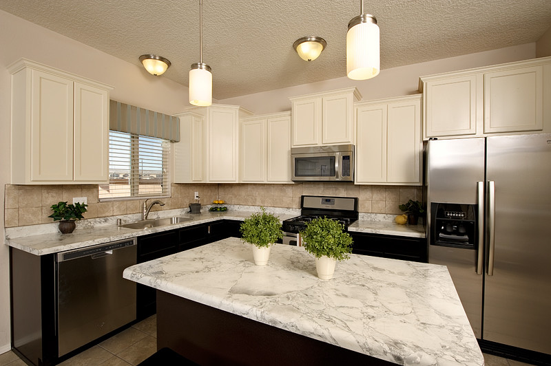 Kitchen - transitional kitchen idea in Albuquerque