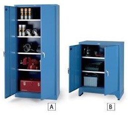PARENT METAL XHD Series Galvanized-Shelf Heavy-Industrial Grade Cabinets, Blue