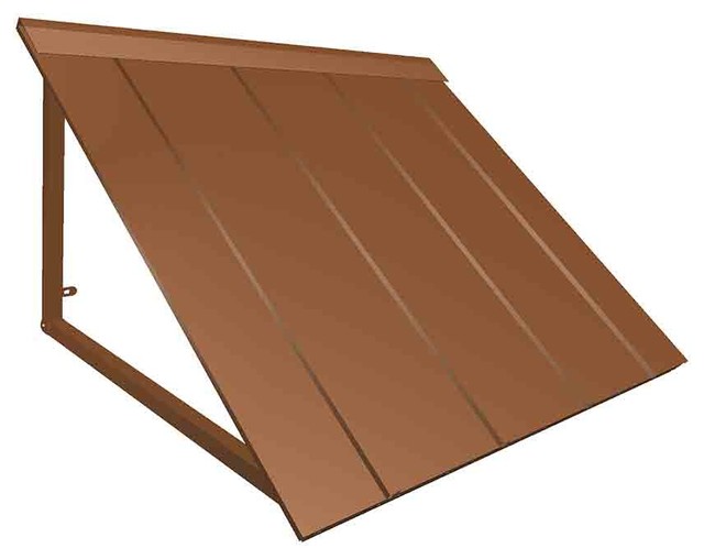 7' Houstonian Metal Standing Seam Awning Transitional Awnings by