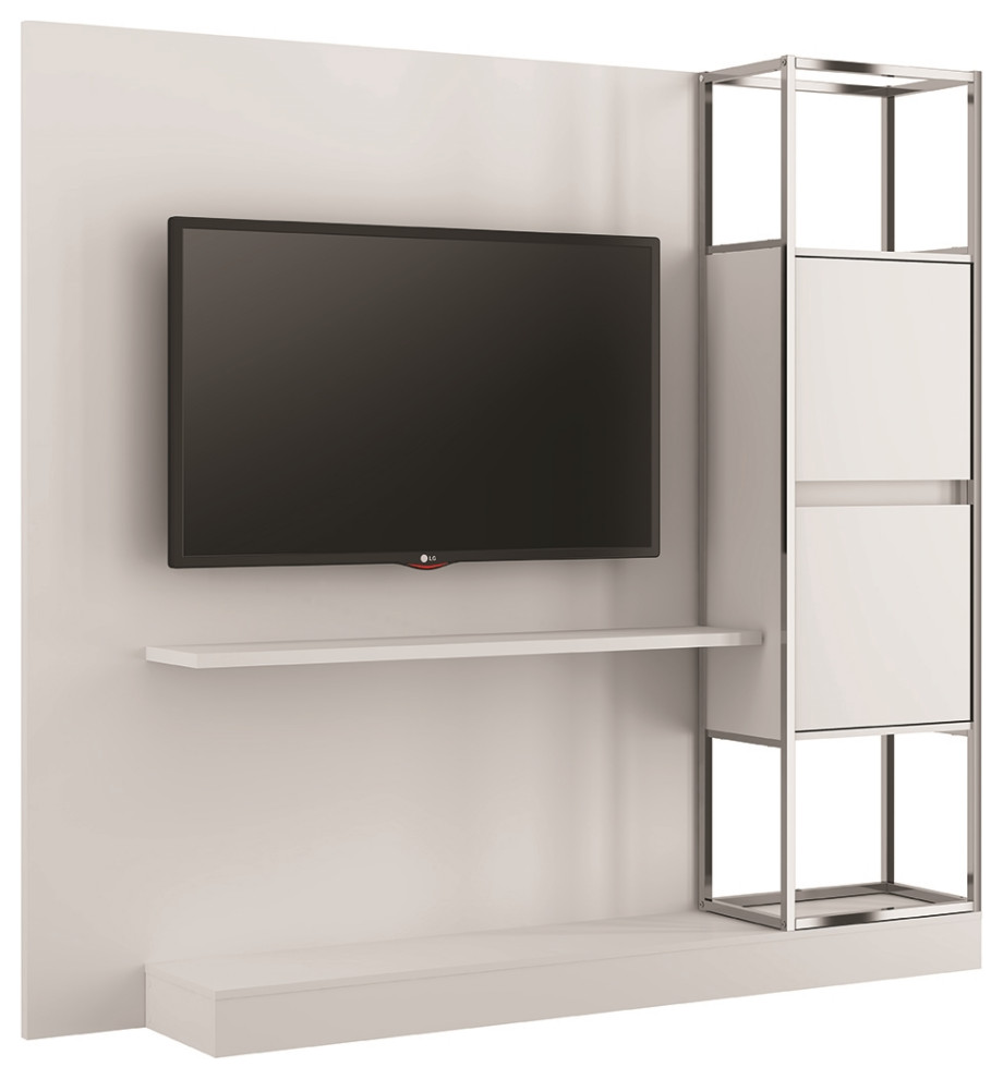 Noa Tall Entertainment Center Contemporary Entertainment Centers