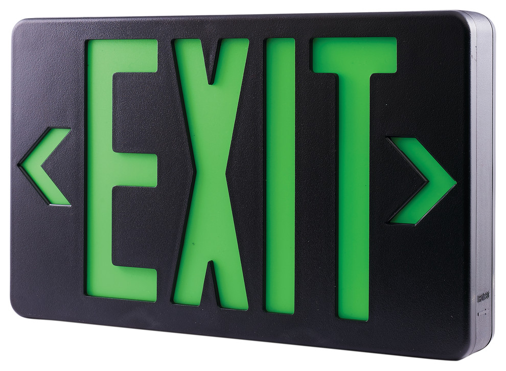 LED Exit Sign With Battery Backup - Contemporary - Novelty Signs - by ...