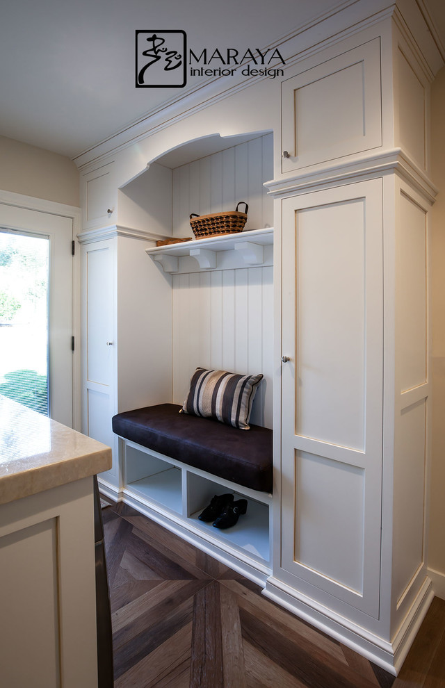 Design ideas for a country laundry room in Santa Barbara.