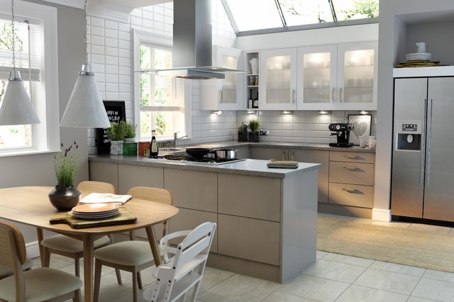  Wren Kitchens Autograph Stone Grey Gloss