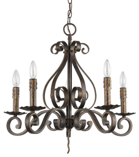 Acclaim Lydia 5-Light Chandelier IN11410R - Russet