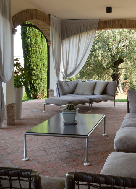 Portico Villa Privata in stile Rustico rustikal-veranda