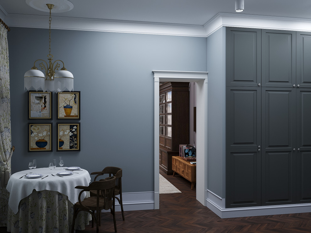 Дизайн-проект трехкомнатной квартиры для пары средних лет.