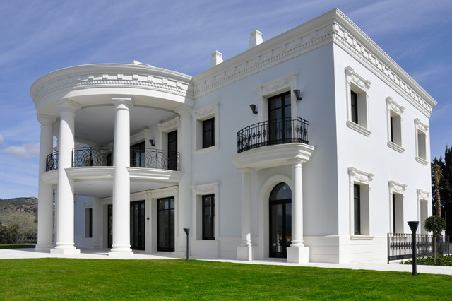 Mediterranean luxury villa traditional-exterior
