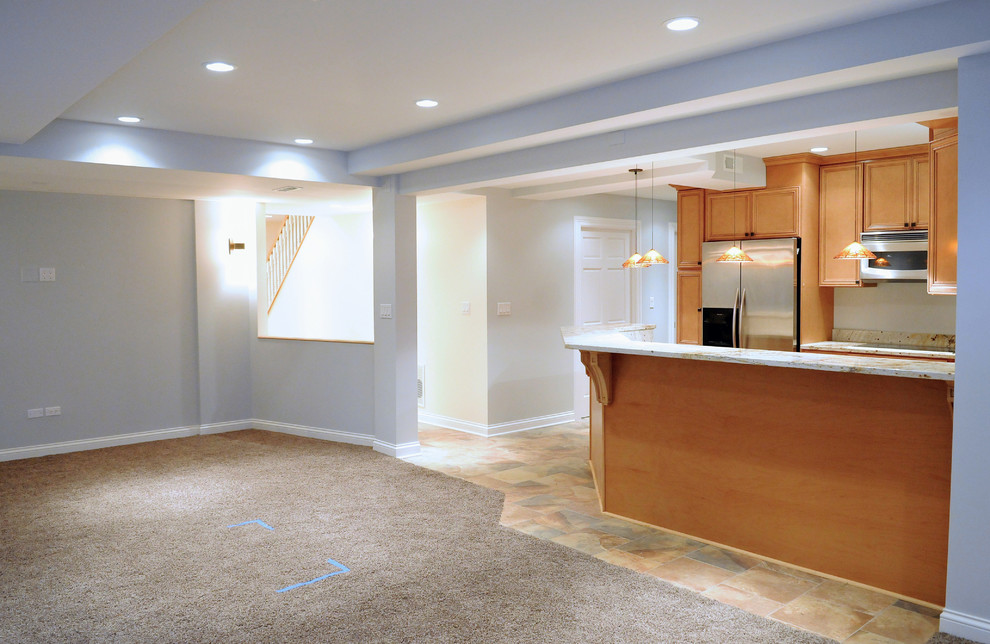Inspiration for a transitional kitchen remodel in Chicago