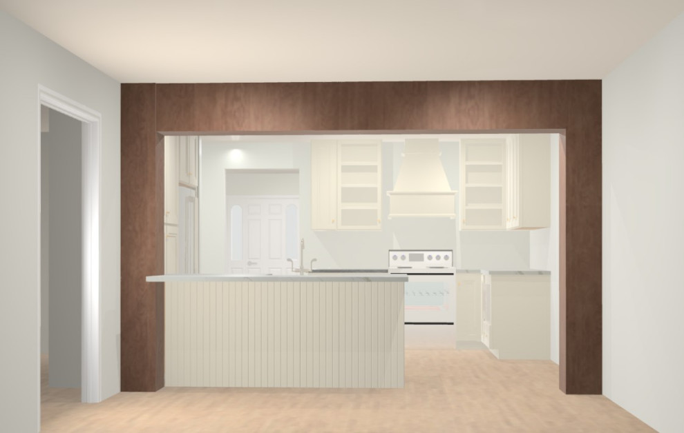 Inspiration for a transitional home design remodel in St Louis