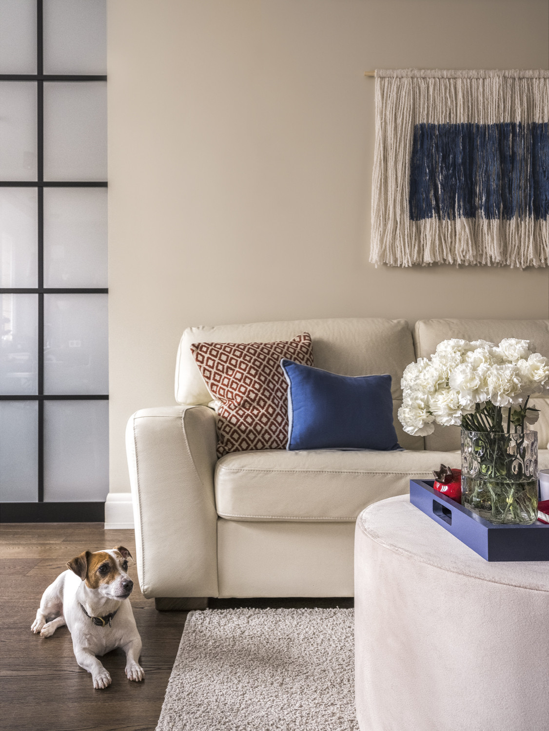 Двухкомнатная квартира в синих тонах