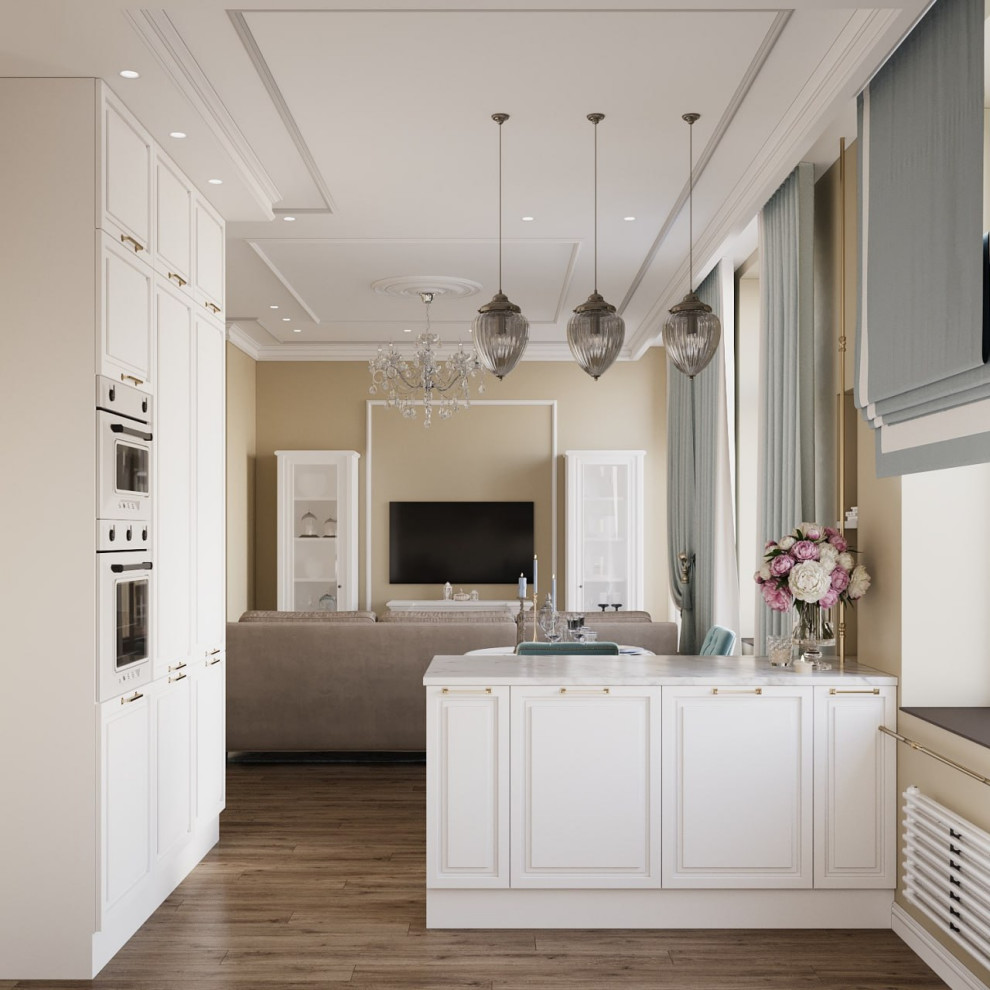 Дизайн-проект квартиры в "Сталинке" в классическом стиле