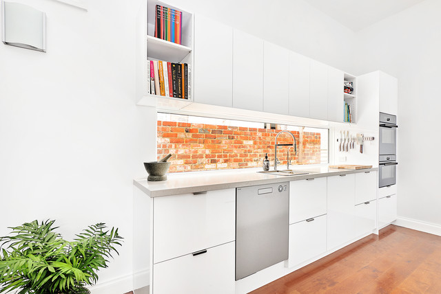 Bright Contemporary Kitchen & Laundry Renovation contemporary-kitchen