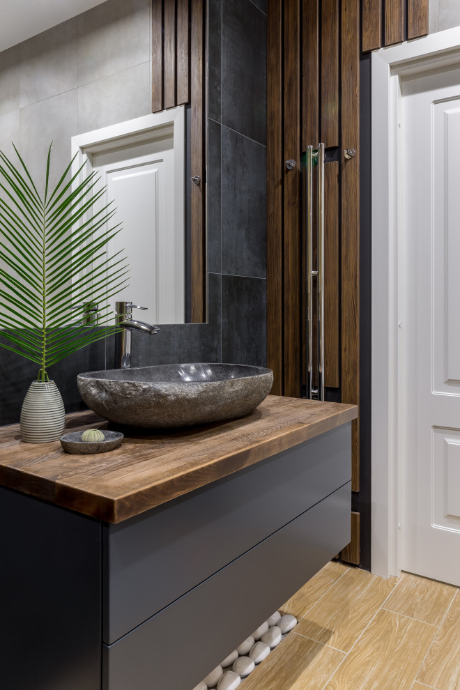 Кухня-гостиная с зеленью