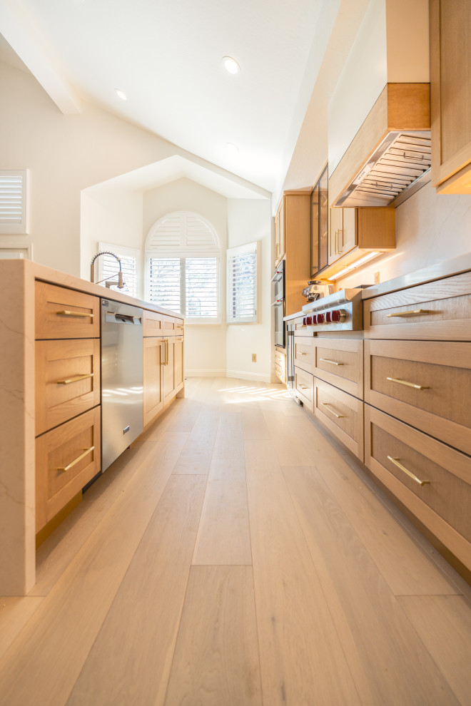 White Oak Kitchen Cabinets with Large Island | The Cabination - Modern ...