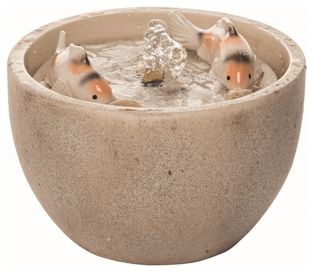 Koi Fish Water Fountain Tabletop Water Fountain Asian Indoor
