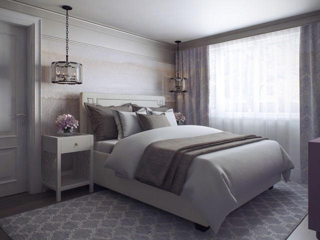 A luxurious immaculately designed two bedroom apartment near Hampstead Heath contemporary-bedroom