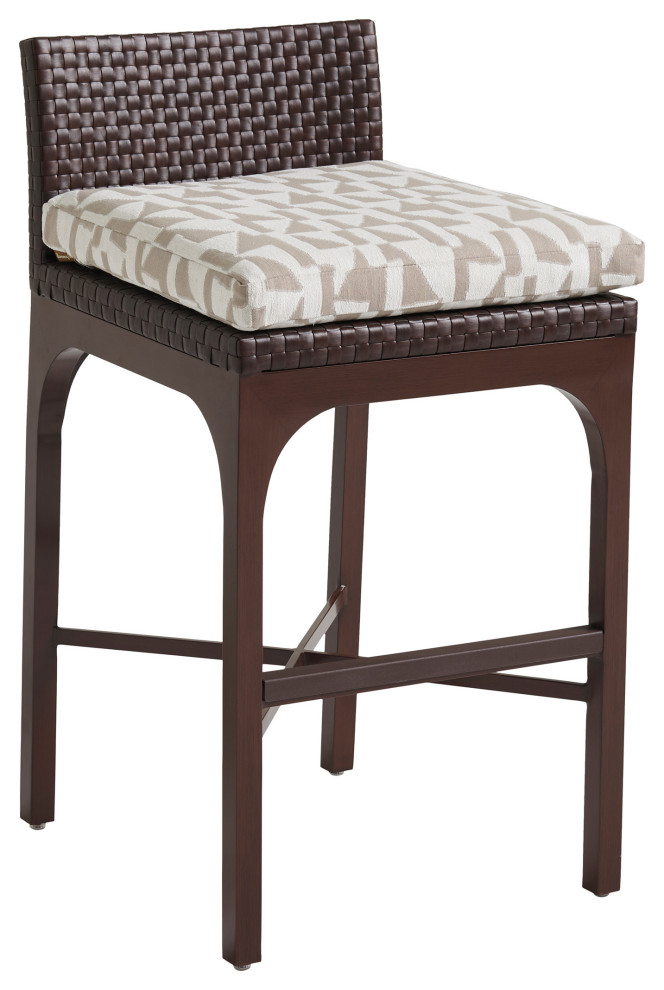 Abaco Outdoor Bar Stool by Tommy Bahama Tropical Outdoor Bar Stools