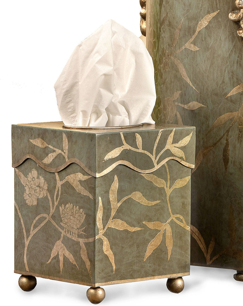 Tea Leaf Tissue Box