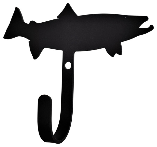 Trout Wall Hook, Small Beach Style Wall Hooks by Village Wrought