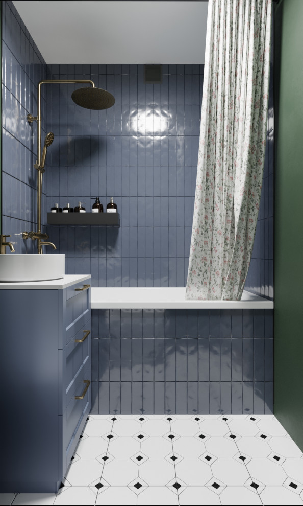 Яркая ванная комната