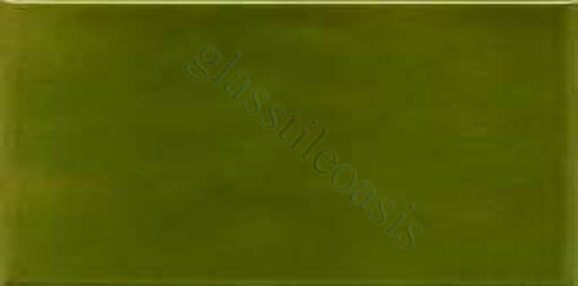 Nopal 3" x 6" Green 3" x 6" Field Tile Glossy Ceramic