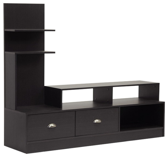 Baxton Studio Armstrong Dark Brown Modern Tv Stand