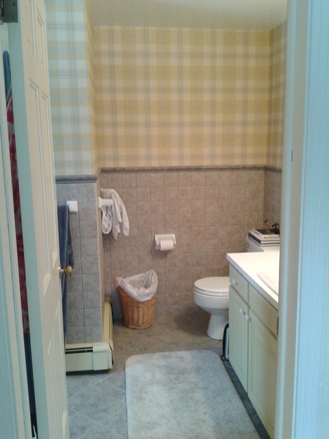 Bath Remodel BEFORE transitional