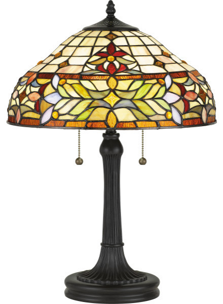 Quoizel Lighting TF5215TVB Quinn - 2 Light Table Lamp