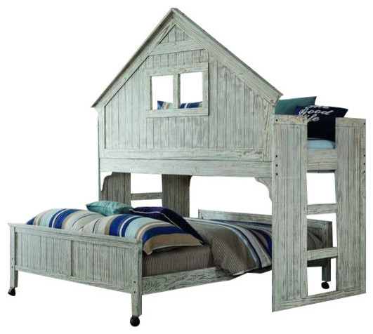 twin bunk bed house