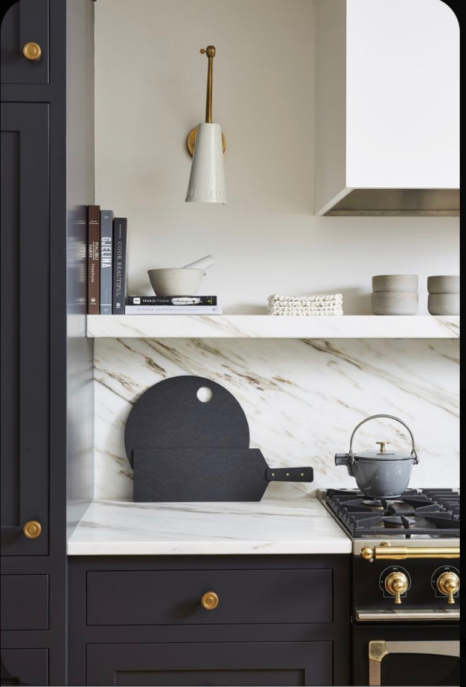 How to mount a floating shelf under oven vent hood