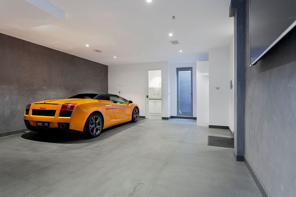 Inspiration for a contemporary garage in Melbourne.