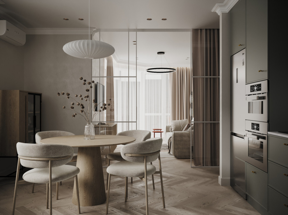 Уютная квартира в спокойных светлых оттенках