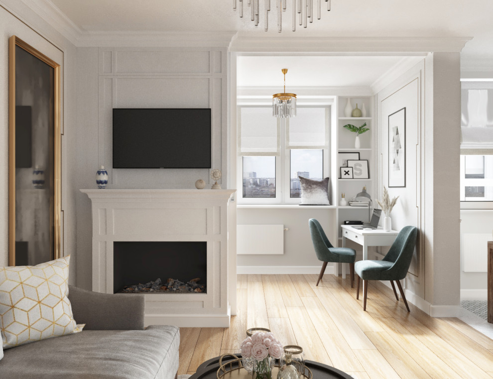 Дизайн-проект двухкомнатной квартиры в сдержанных тонах