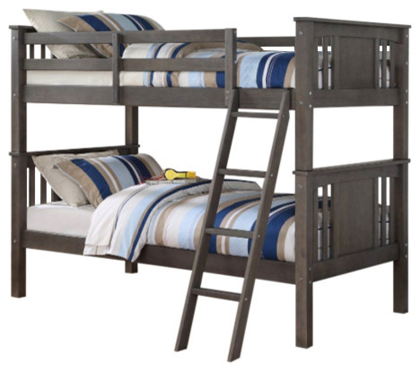 donco louver twin over full bunk bed