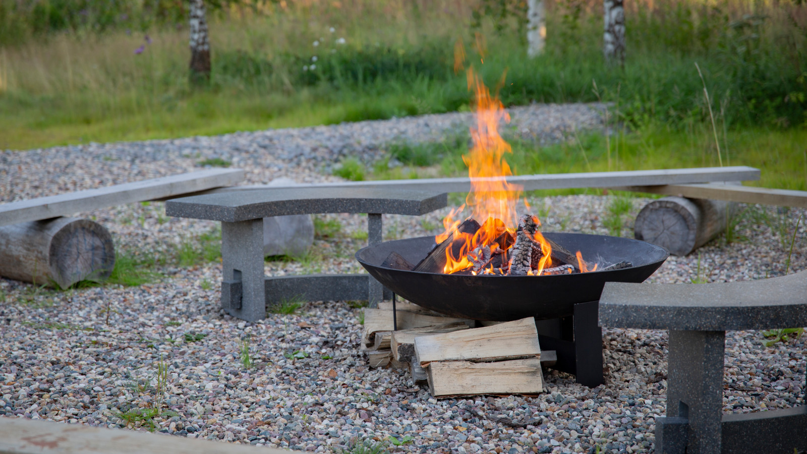 Скамья малая, костровая чаша М100